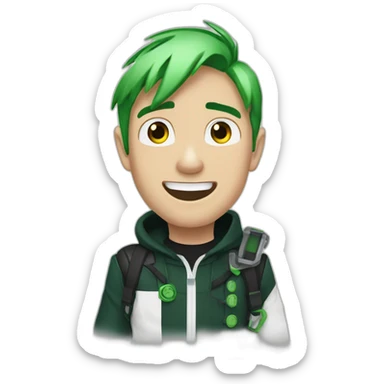 jack esqueleton y ben 10 sticker