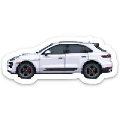 Porsche Macan car side view sticker
