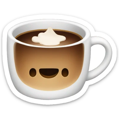 Warm coffee cup  sticker