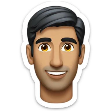 rishi sunak head only sticker
