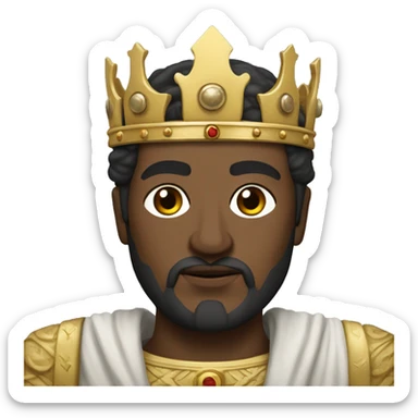 byzantine emperor maurice with white skin sticker