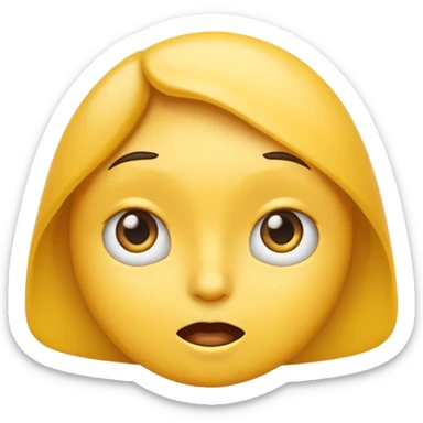 Emoji giving side eye sticker