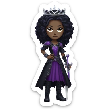 raven queen from mattel ever after high sticker
