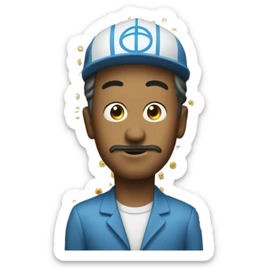 Un emoji votand humo de la boca sticker