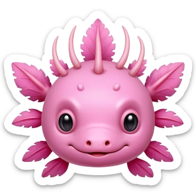 axelot cute, big fans sticker