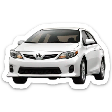 Toyota corolla 2011 white in Miami beach sticker