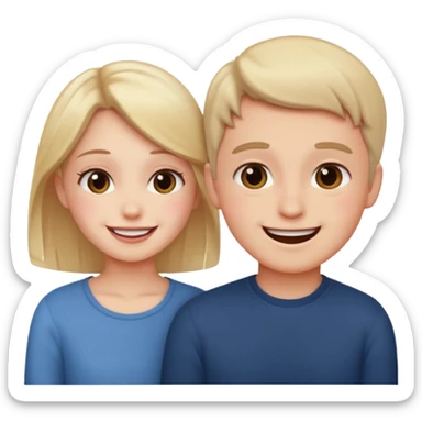 A girl telling boy , stop looking like that it's make me blush sticker