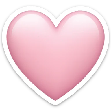 Light pink heart sticker