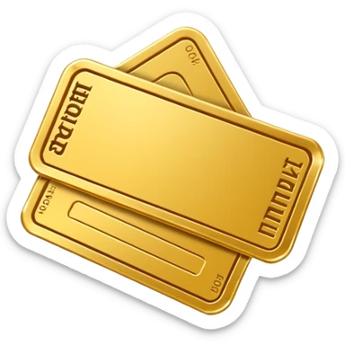 golden ticket kt logo  sticker