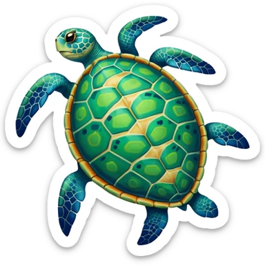 Sea turtle sticker