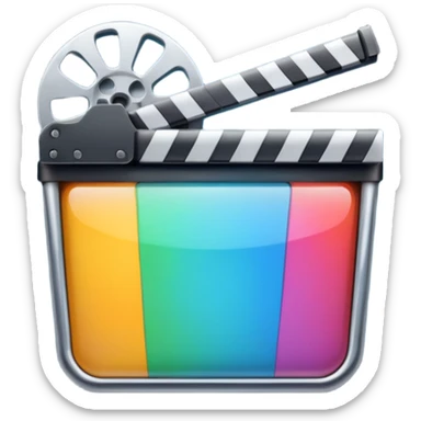 mac os icon physical film cinema sticker