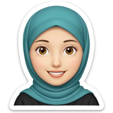 hijab girl sticker