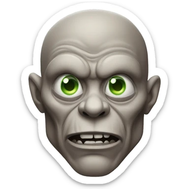 Alien with huge muscle  sticker