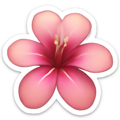 Hawaiian flower sticker