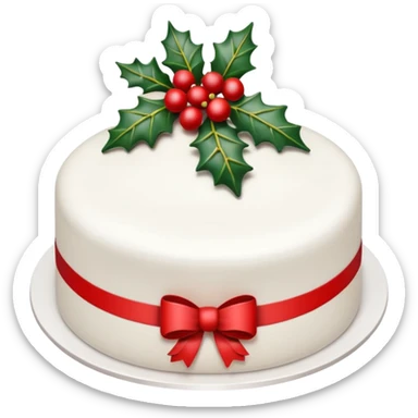 Christmas Cake sticker
