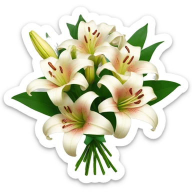 bouquet of lilies sticker