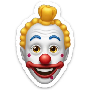 Clown mcdonald sticker