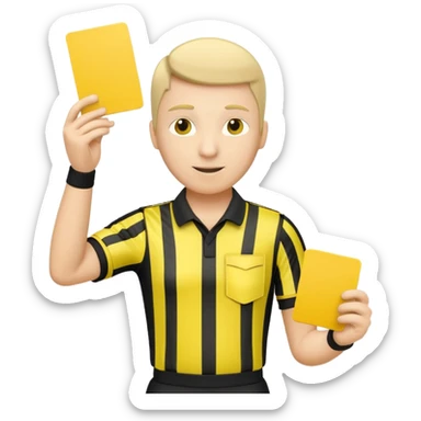 Do a simple soccer referee emoji sticker