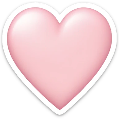 Light pink heart sticker
