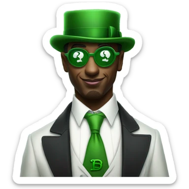 P diddy as the riddler  sticker