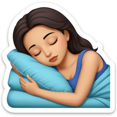 Latina baddie sleeping sticker