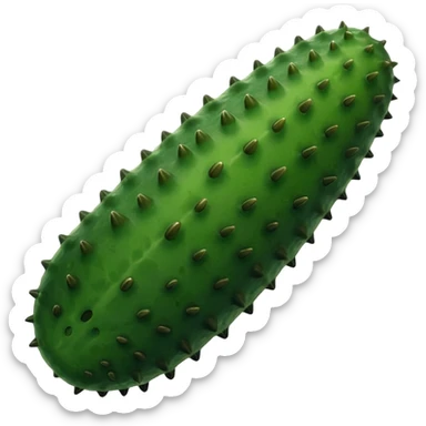 green Sea cucumber sticker