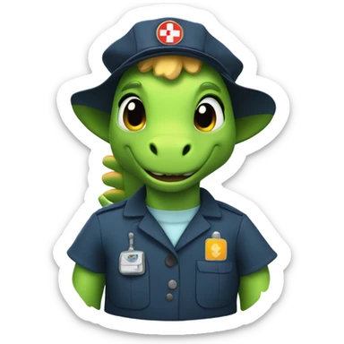 Emt dragon sticker