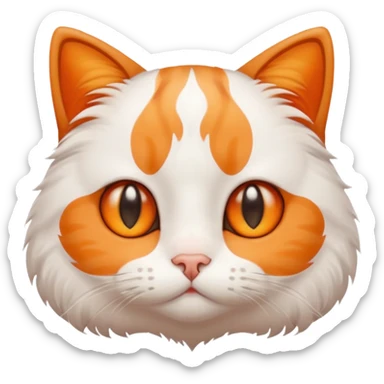 cute cat with teary eyes sticker
