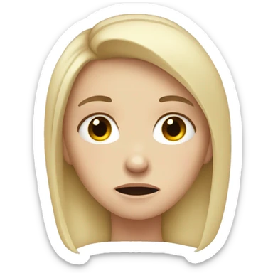 sad white girl crying sticker