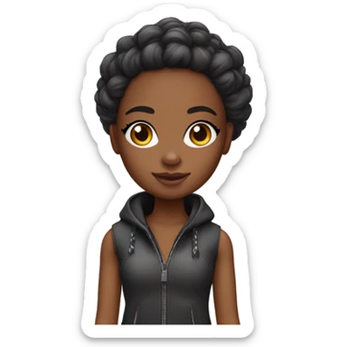 Black girl brats doll sticker