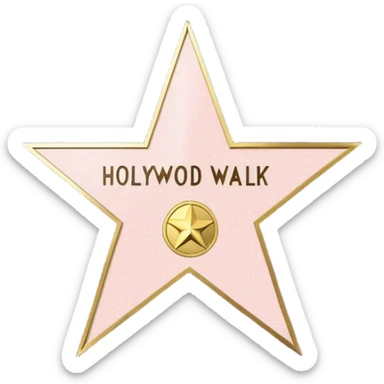 hollywood walk of fame sticker