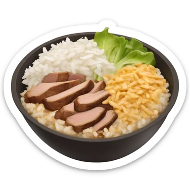 Chipotle bowl,white rice,chicken,steak,pinto beans,cheese,lettuce  sticker