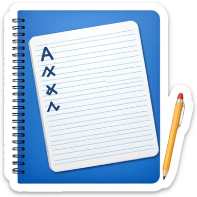 cuaderno que diga algebra sticker