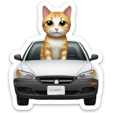 Car cat sticker