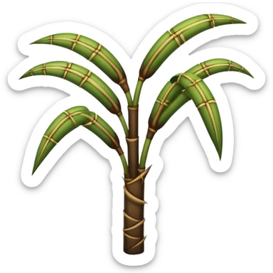 In sugarcane convert the green colour stem part into dark brown colour sticker