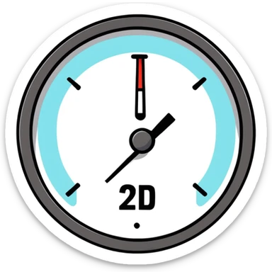 broken pressure gauge sticker