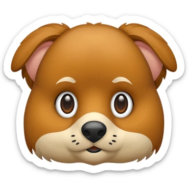 Ein behindert aussehender Eselkopf. Seine Augen sollen in verschiedene Richtungen Blicken  sticker