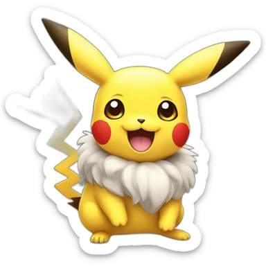 Picachu happy sticker