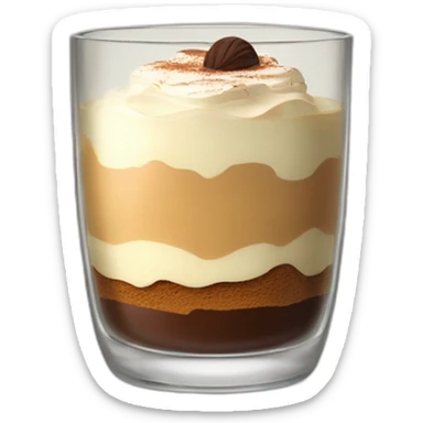 Tiramisu in a glass sticker