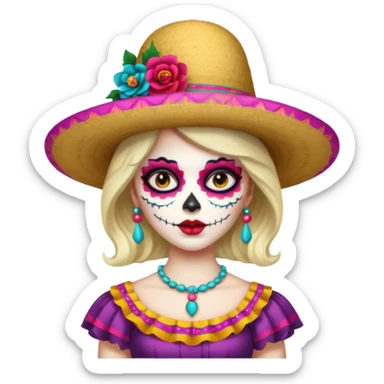Catrina mexicana sticker