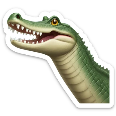 Indian Gharial with very long mouth sticker