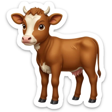 High resolution of A calf sticker