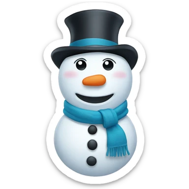 Snowman sticker