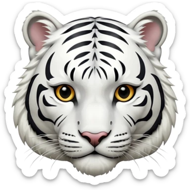 White tiger sticker