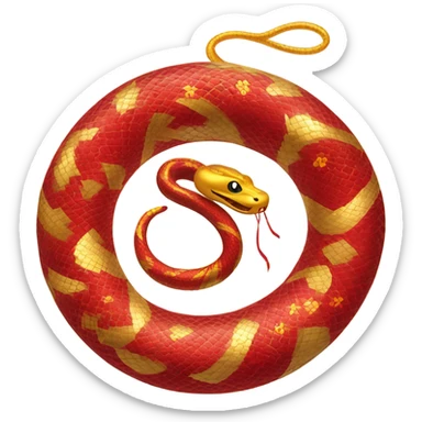 Snake lunar new year sticker