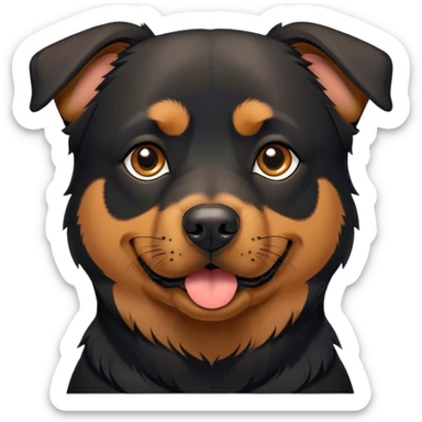 Rottweiler/German Shepard mix. sticker