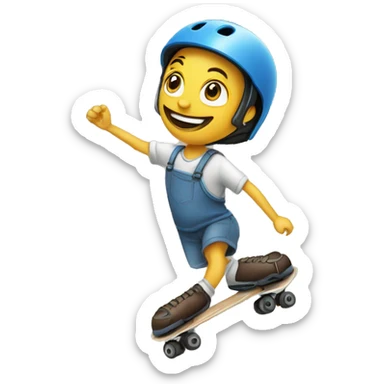 Patinaje artístico 4 ruedas sticker
