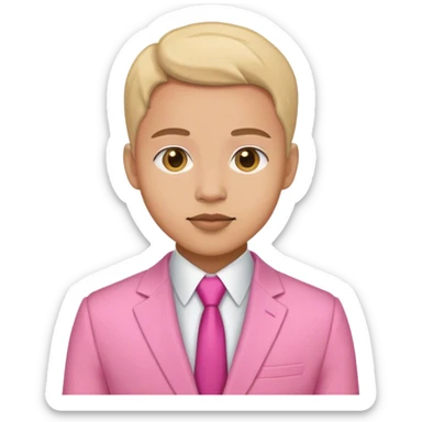 pink buyer person sticker