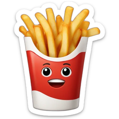 fries with ketchup sticker