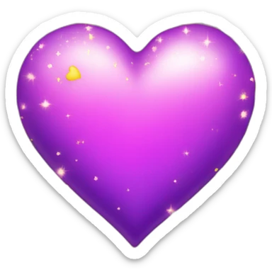 pink-and-purple-heart-with-yellow-sparkles sticker